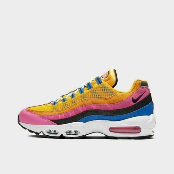 Nike Other - NIKE • Air Max 95 ‘ACG’ Men’s Yellow Pink Blue Running Sneakers